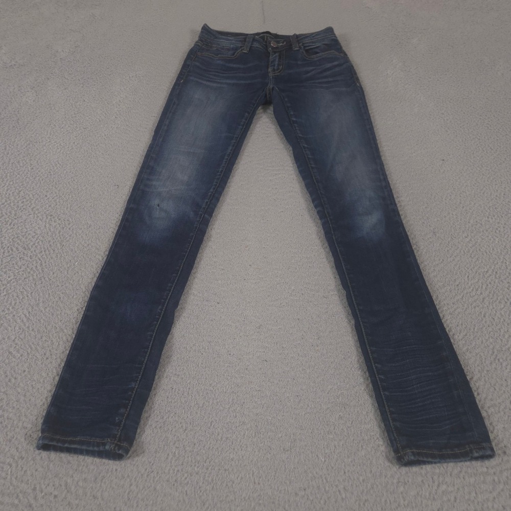 Buckle Black Jeans Womens 24x32 Dark Wash No. 53 Skinny Leg Stretch Tencel Denim